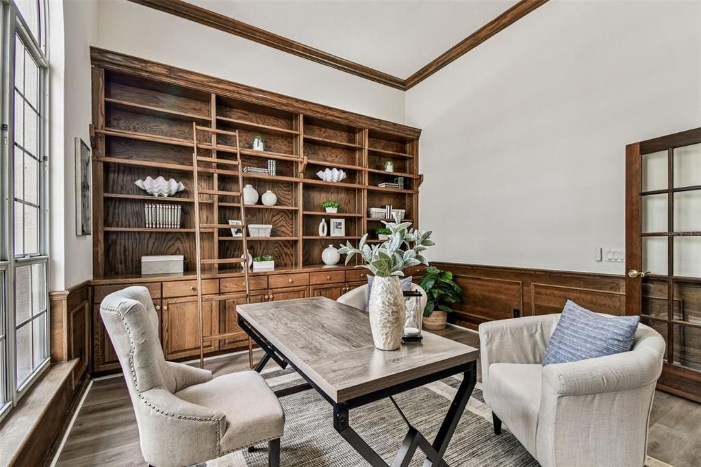 Home Office, Interior, Wood Texture Flooring