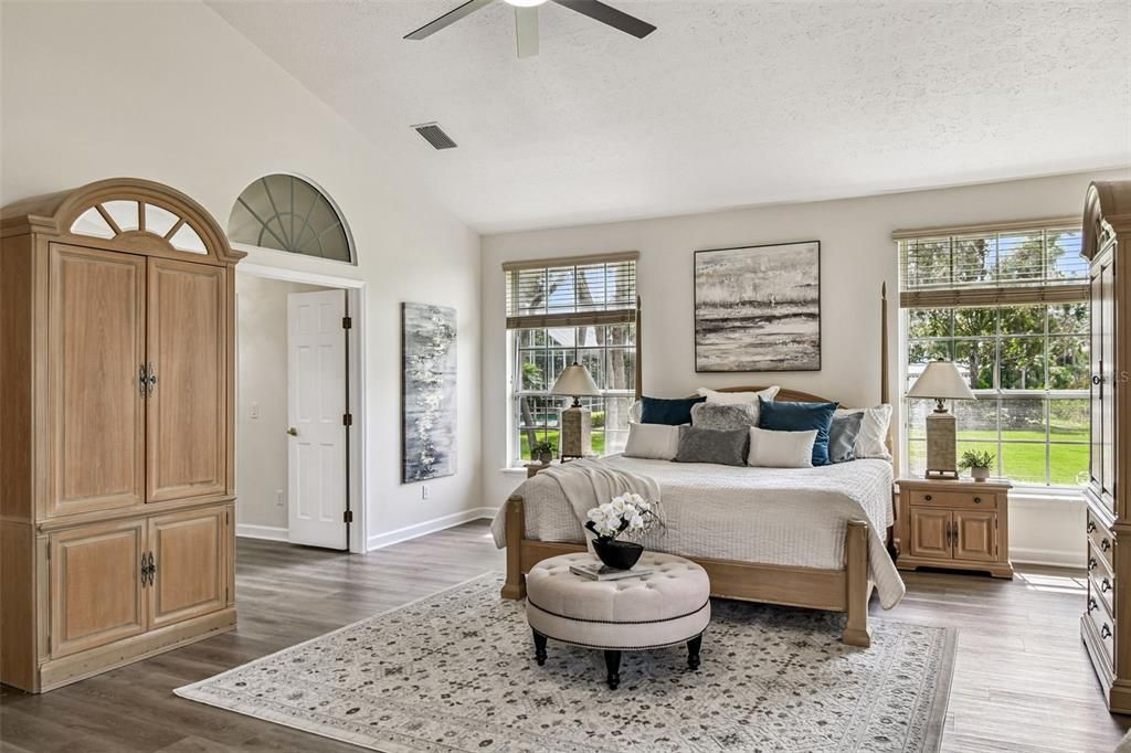 Bedroom, Interior, Wood Texture Flooring