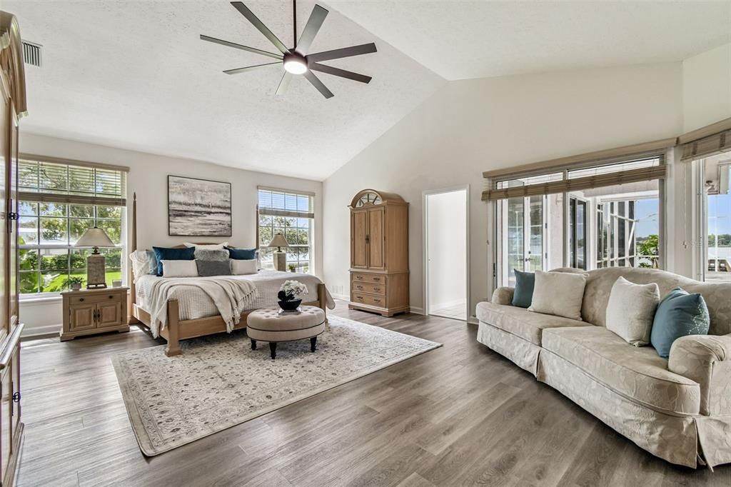 Bedroom, Interior, Wood Texture Flooring