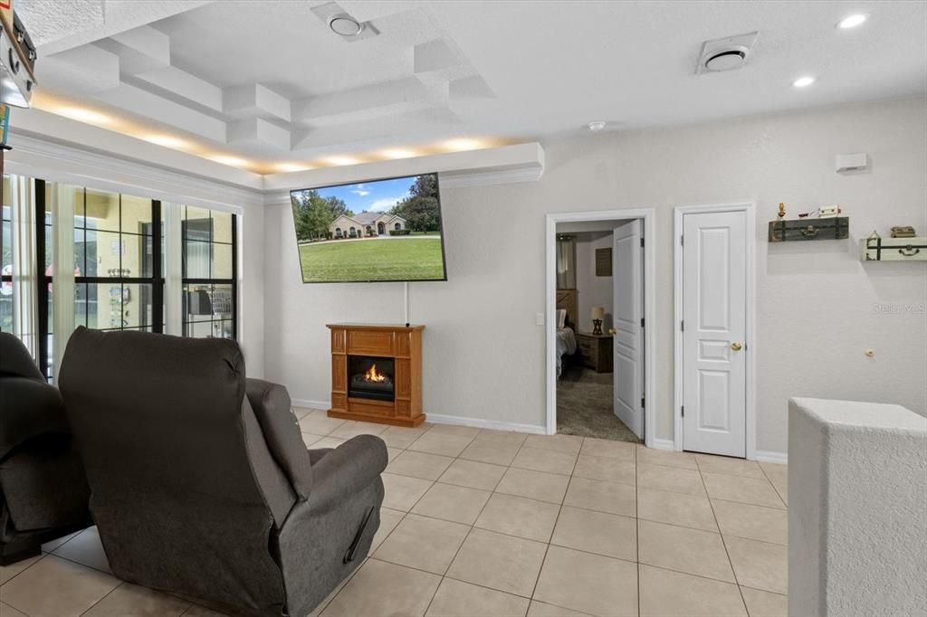 Fireplace, Interior, Recessed Lighting