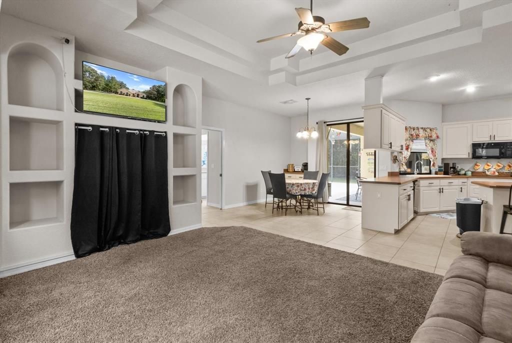Dining room, Interior, Kitchen, Pendant Lights, Recessed Lighting