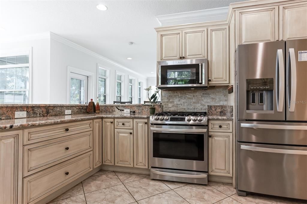 Interior, Kitchen, Recessed Lighting, Stainless Steel Appliances
