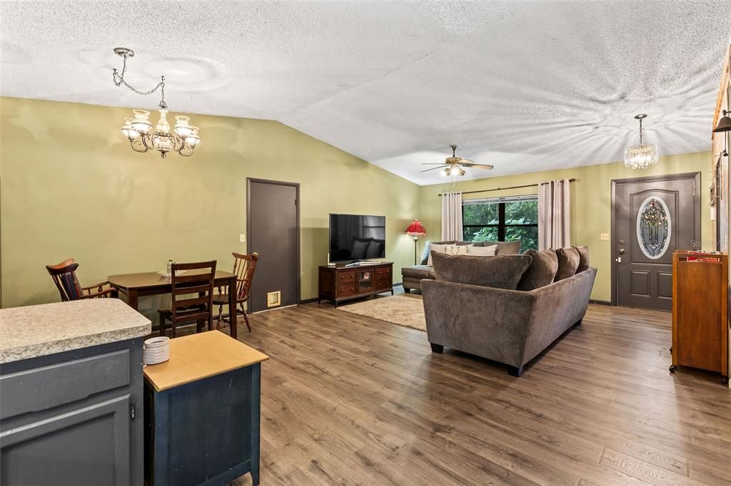 Chandelier, Dining room, Interior, Living room, Wood Texture Flooring