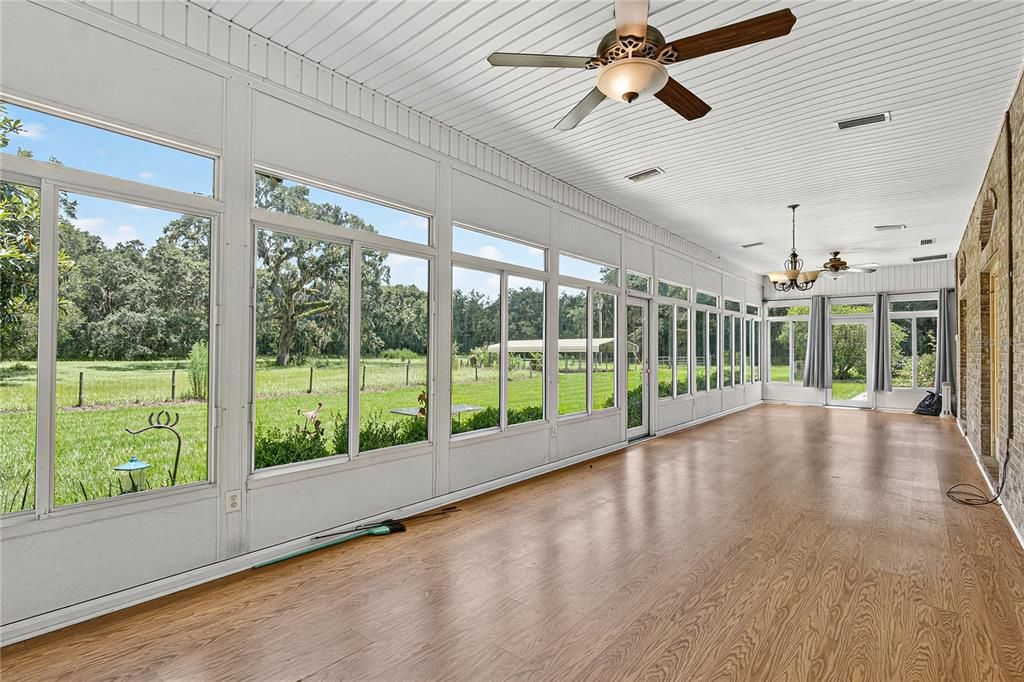 Interior, Sun Room, Wood Texture Flooring
