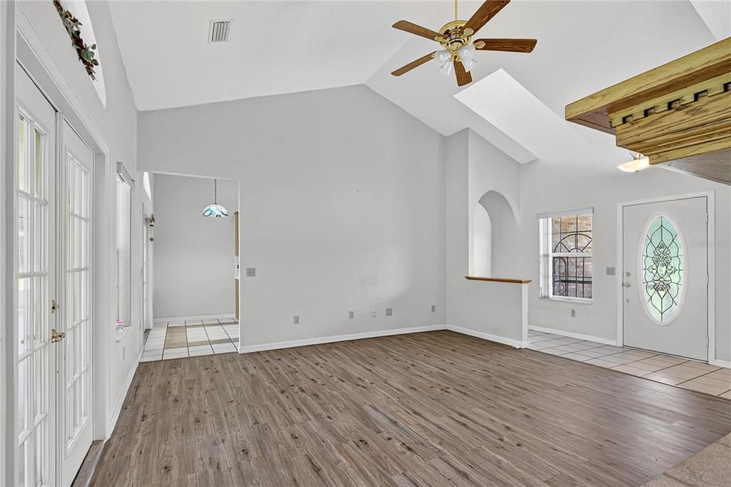 Empty room, Interior, Wood Texture Flooring