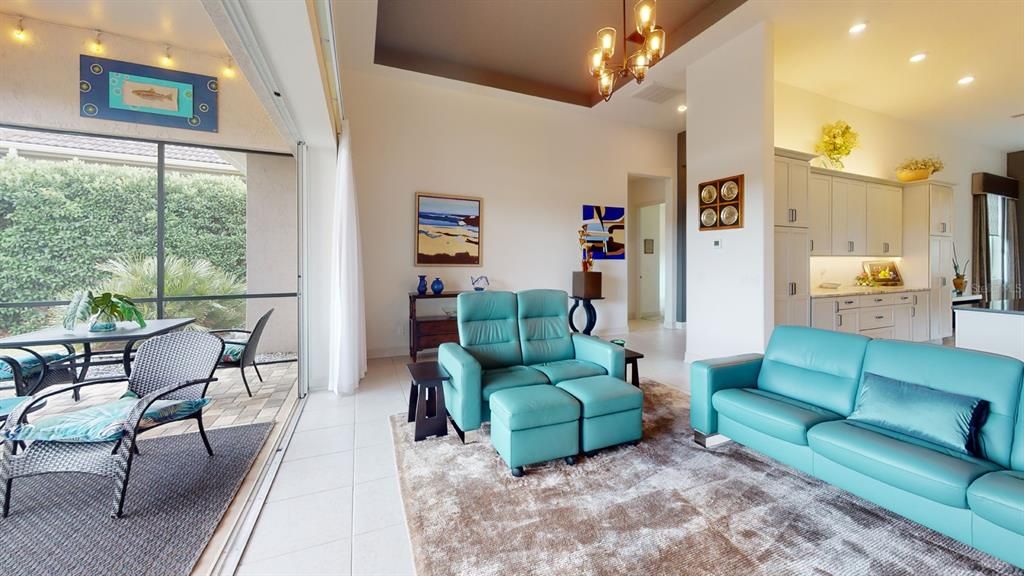 Chandelier, Dining room, Interior, Living room, Recessed Lighting