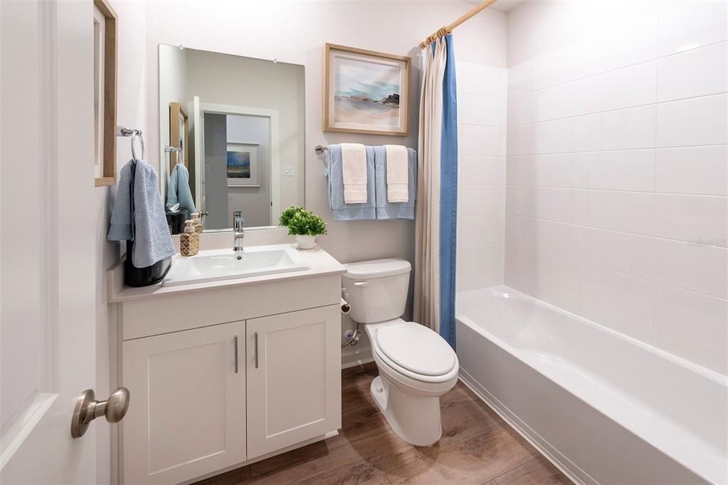 Bathroom, Interior, Wood Texture Flooring