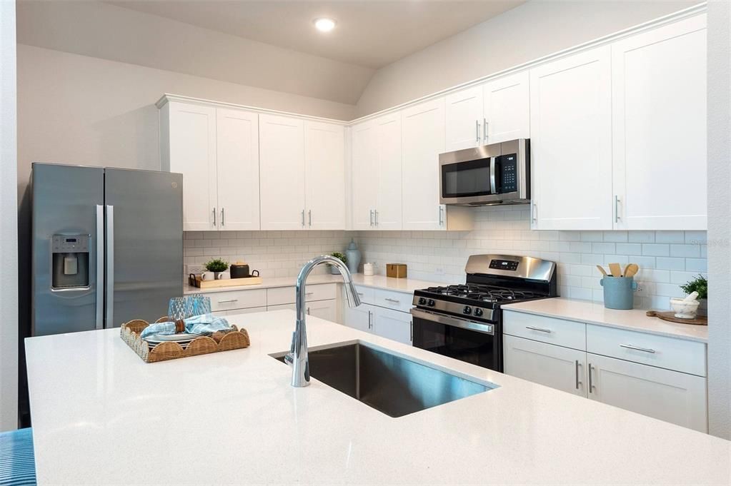 Interior, Kitchen, Recessed Lighting, Stainless Steel Appliances