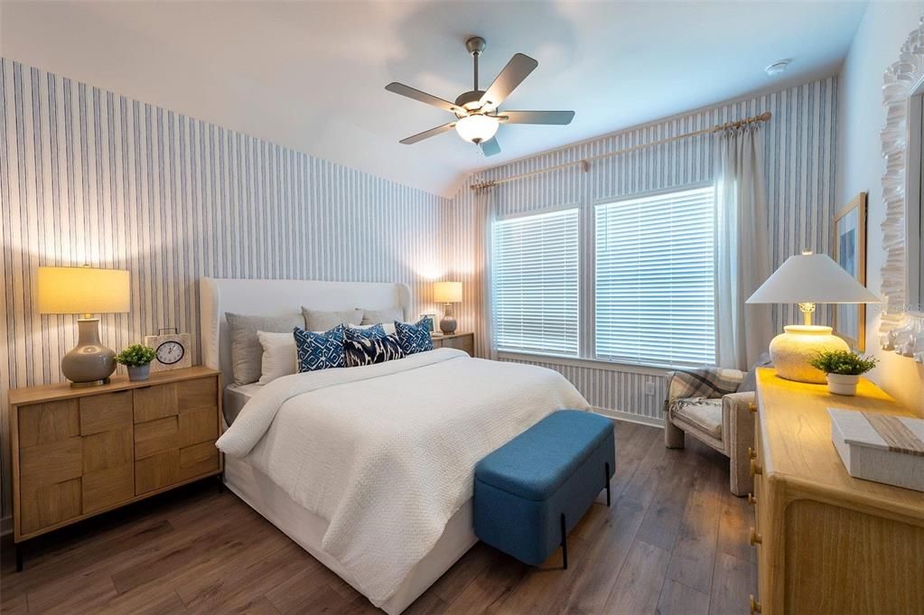 Bedroom, Interior, Wood Texture Flooring