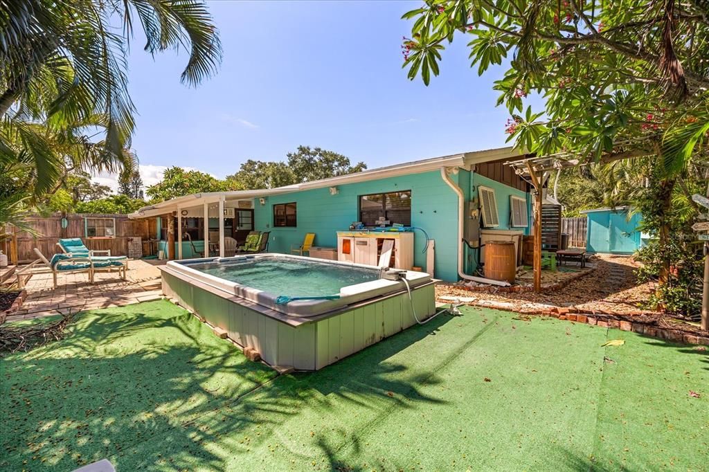 Backyard, Exterior, Hot Tub, Pool