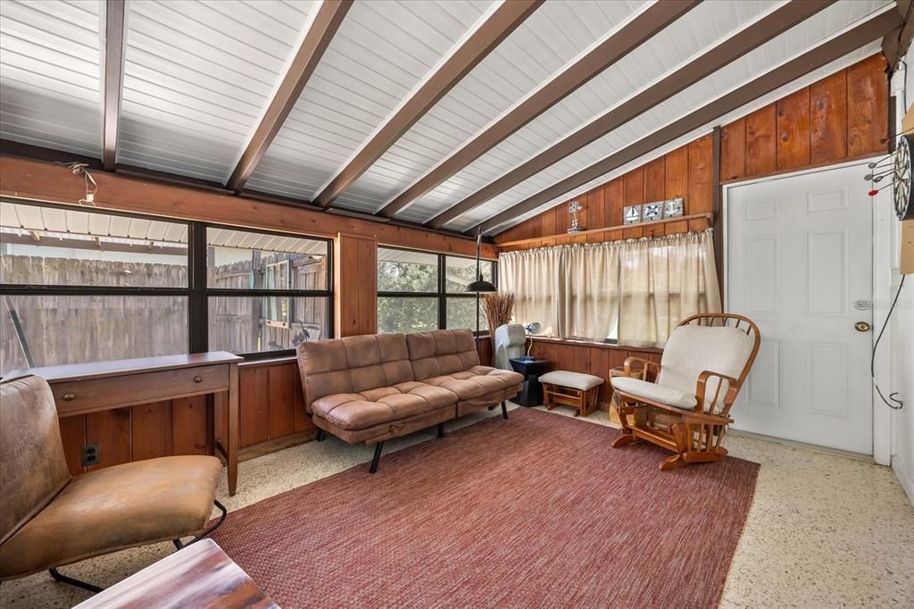 Interior, Sun Room, Wooden Walls