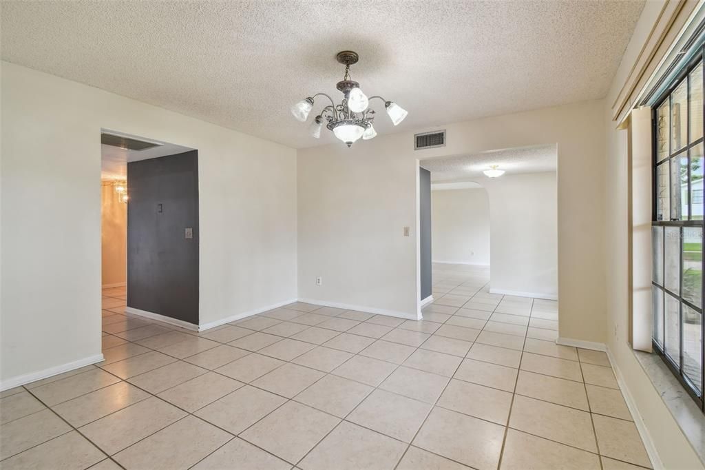 Chandelier, Empty room, Interior
