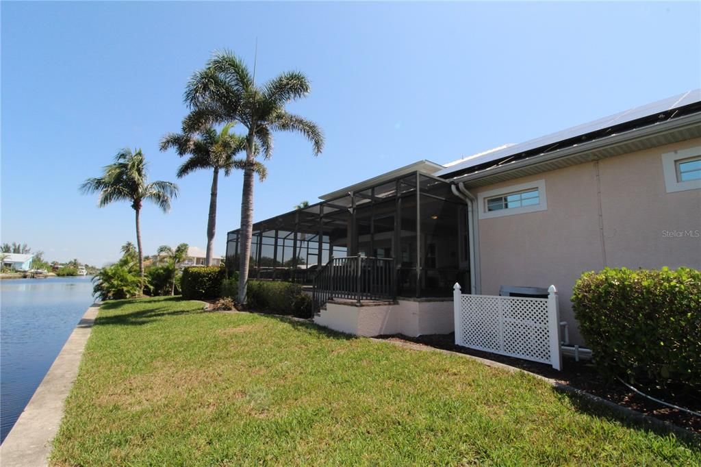 Backyard, Exterior, Solar Panels, Water