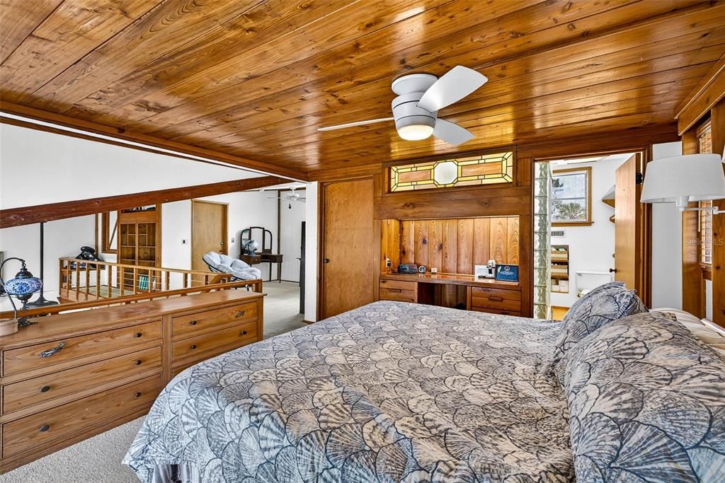 Bedroom, Interior, Wooden Ceilings, Wooden Walls