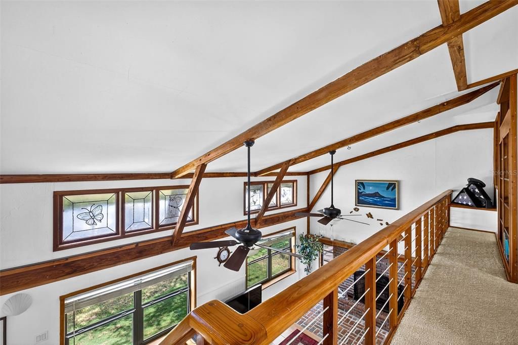 Home Office, Interior, Wooden Beams