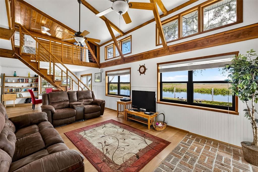 Interior, Living room, Water, Wood Texture Flooring