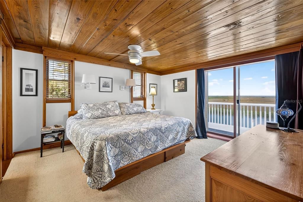 Bedroom, Interior, Water, Wooden Ceilings