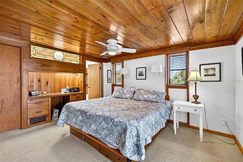 Bedroom, Interior, Wooden Ceilings, Wooden Walls