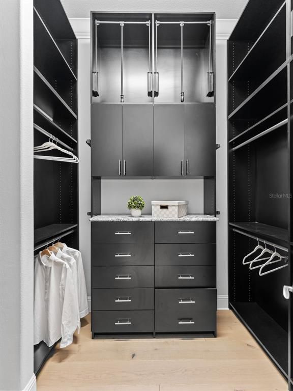Interior, Walk-in Closets, Wood Texture Flooring
