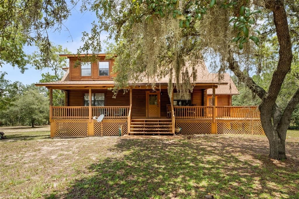 Backyard, Exterior, Facade, Log Home