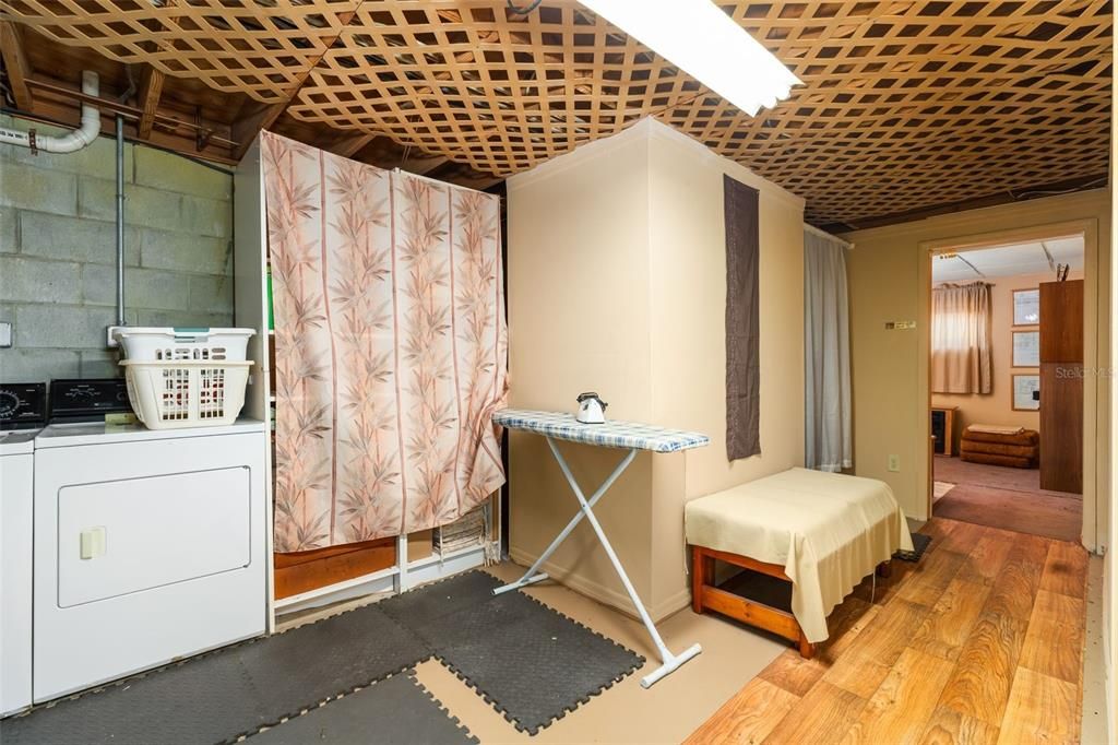 Interior, Utility Closets, Washer, Wood Texture Flooring