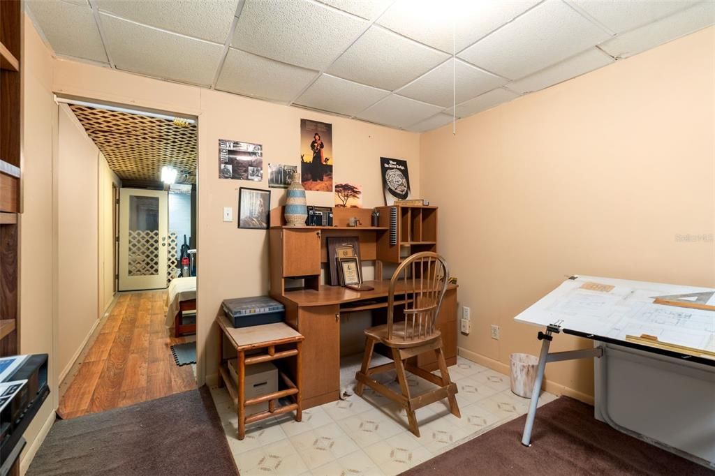 Home Office, Interior, Wood Texture Flooring