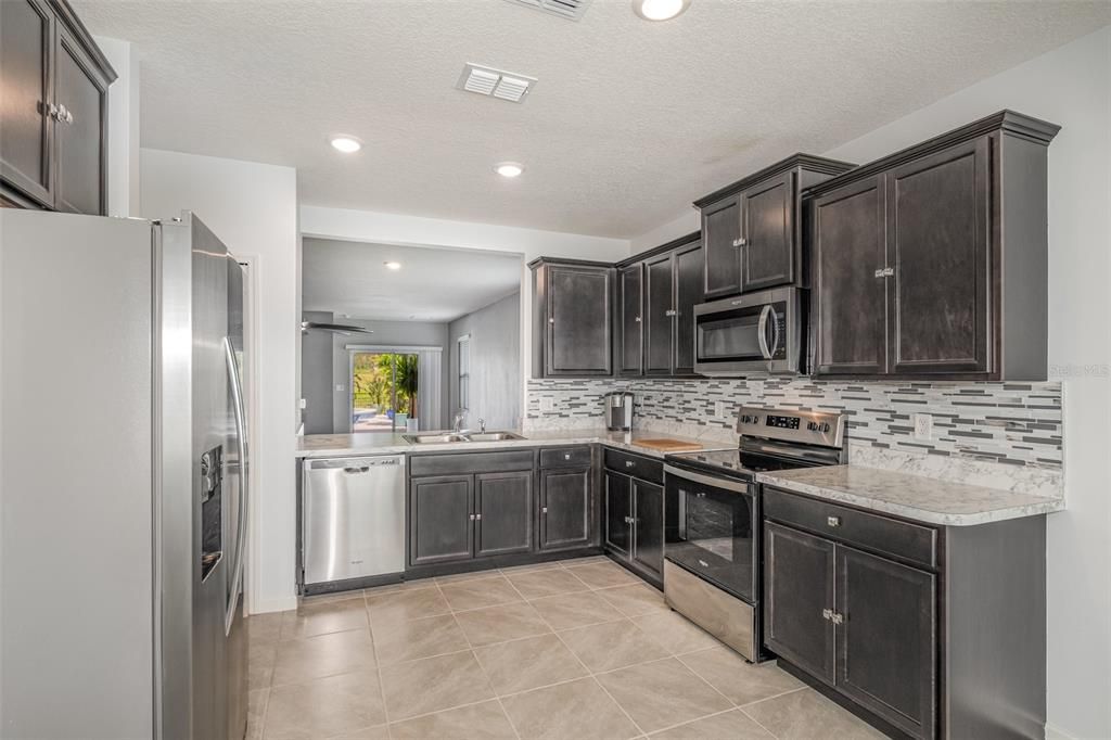 Interior, Kitchen, Recessed Lighting, Stainless Steel Appliances
