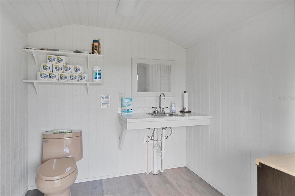 Bathroom, Interior, Wood Texture Flooring