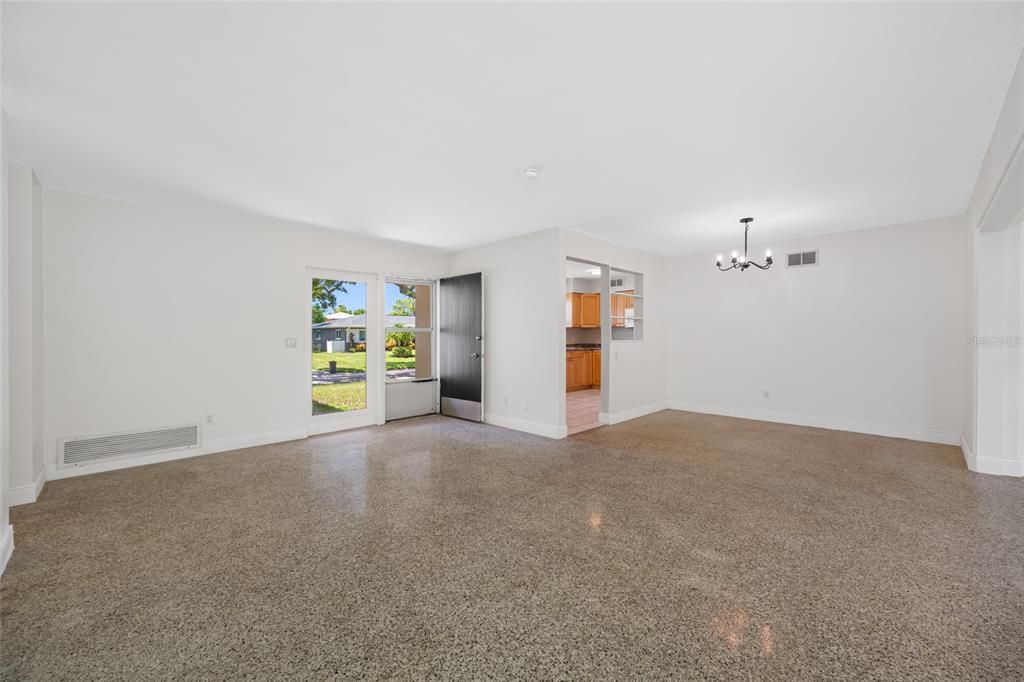 Chandelier, Empty room, Interior