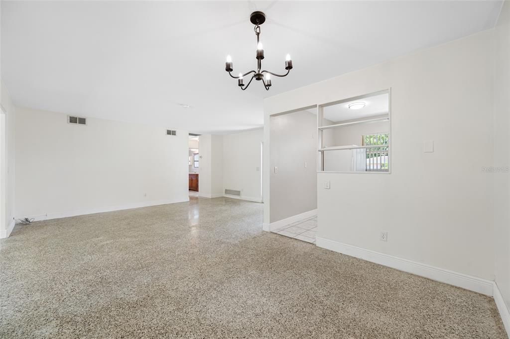 Chandelier, Empty room, Interior