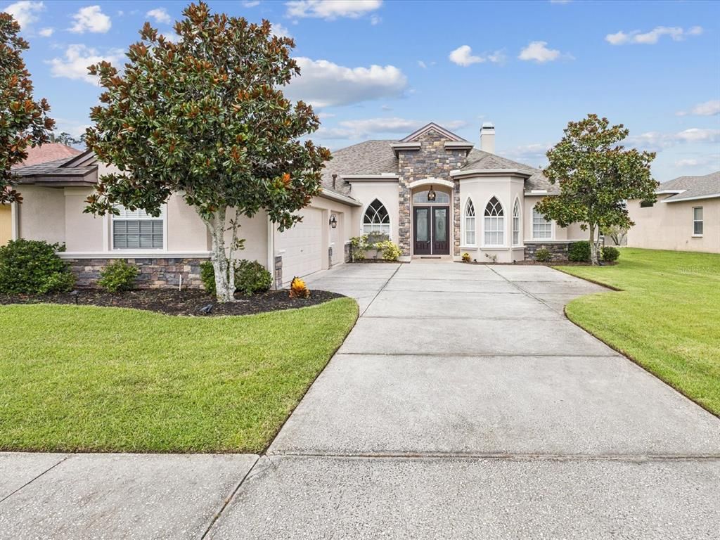 Attached, Backyard, Exterior, Facade, French Provincial