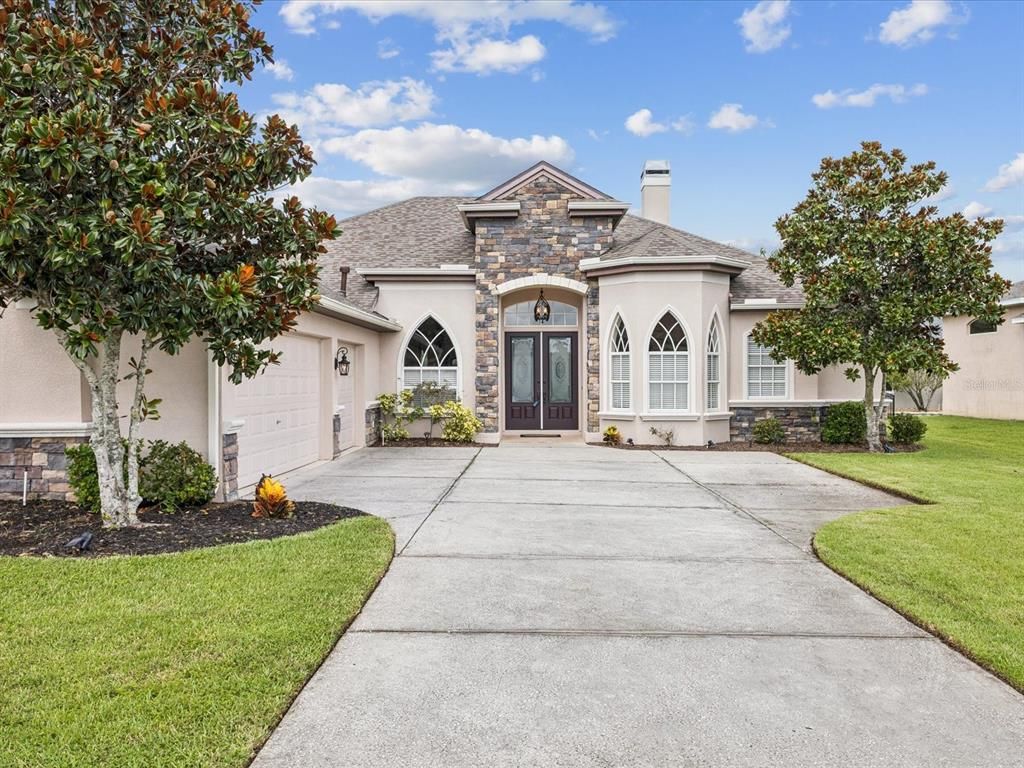 Attached, Backyard, Exterior, Facade, French Provincial