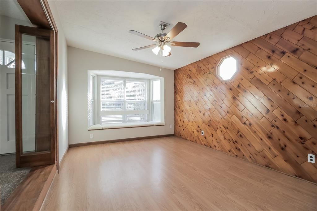 Empty room, Interior, Wood Texture Flooring, Wooden Walls