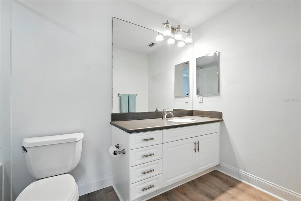 Bathroom, Interior, Wood Texture Flooring
