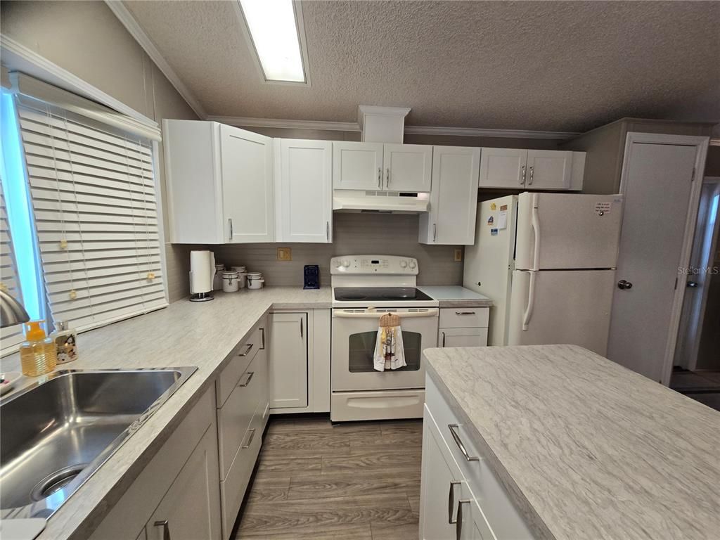 Interior, Kitchen, Wood Texture Flooring