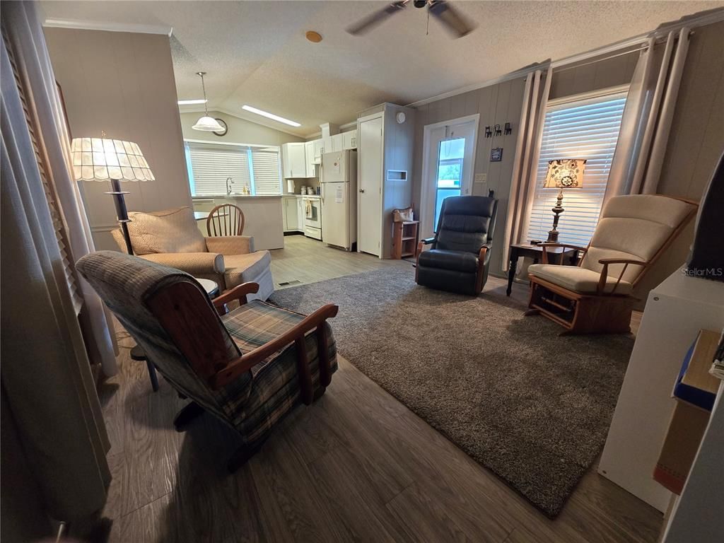 Interior, Kitchen, Living room, Wood Texture Flooring