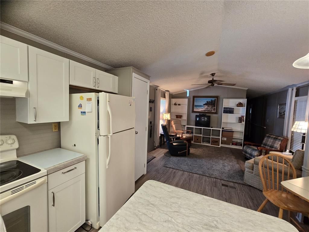 Interior, Kitchen, Wood Texture Flooring