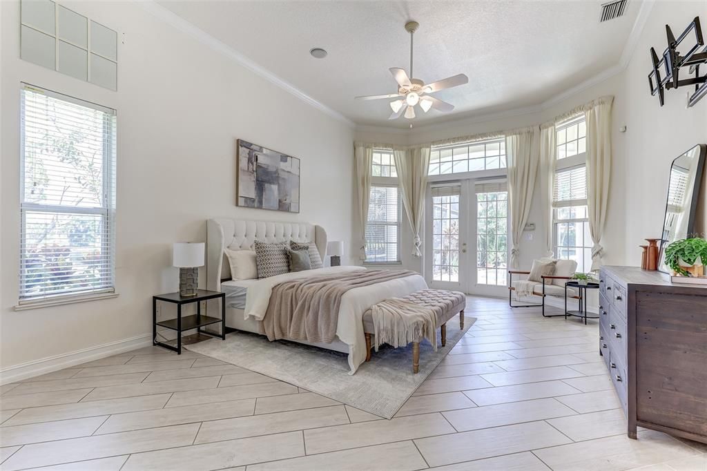 Bedroom, Interior, Wood Texture Flooring
