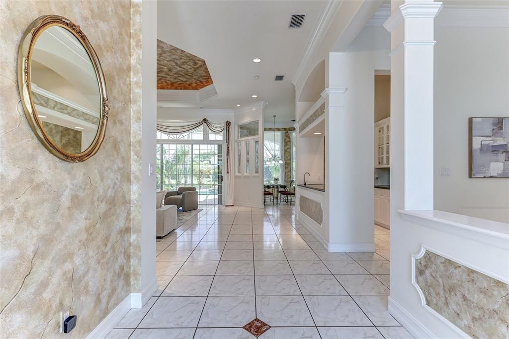 Interior, Marble, Recessed Lighting