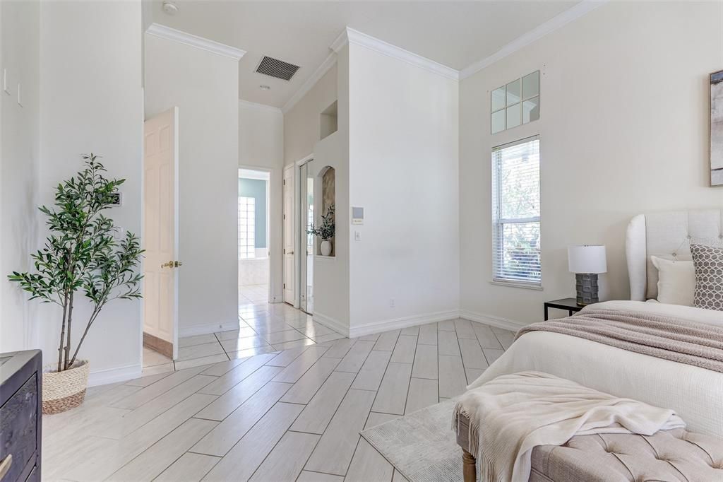 Bedroom, Interior, Wood Texture Flooring