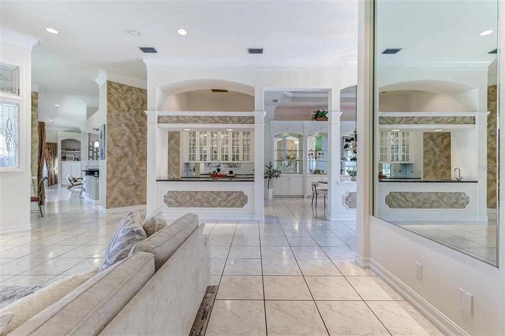 Interior, Marble, Recessed Lighting