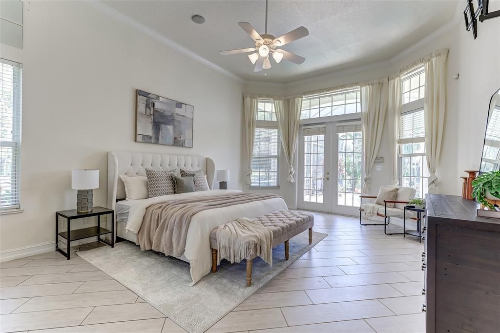Bedroom, Interior, Wood Texture Flooring