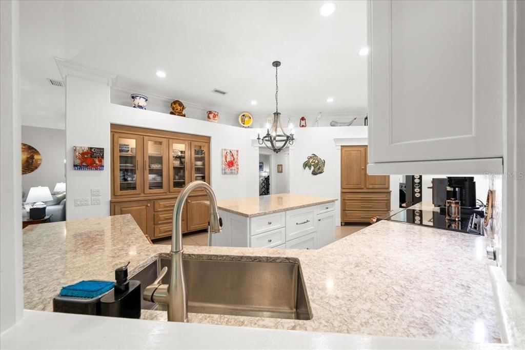 Chandelier, Interior, Kitchen, Recessed Lighting