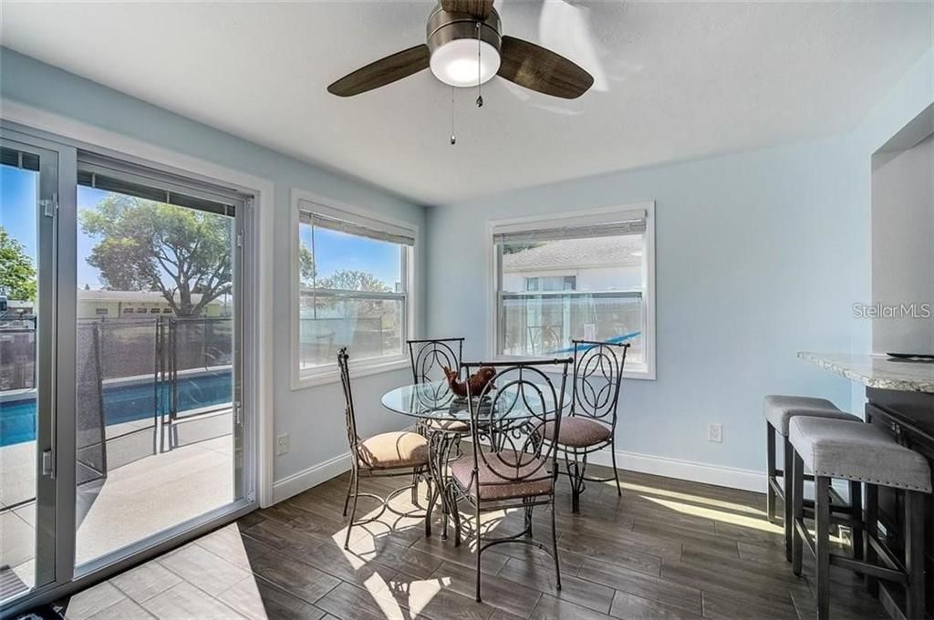 Dining room, Interior, Wood Texture Flooring