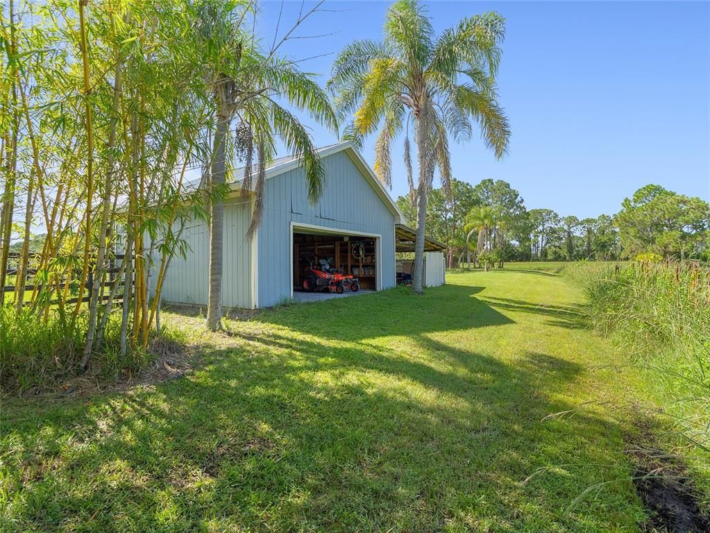Backyard, Detached Garage, Exterior
