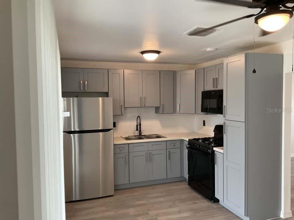 Interior, Kitchen, Wood Texture Flooring