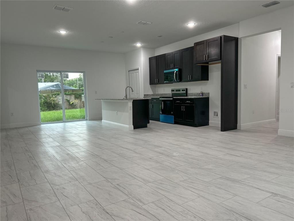 Interior, Kitchen, Marble, Recessed Lighting