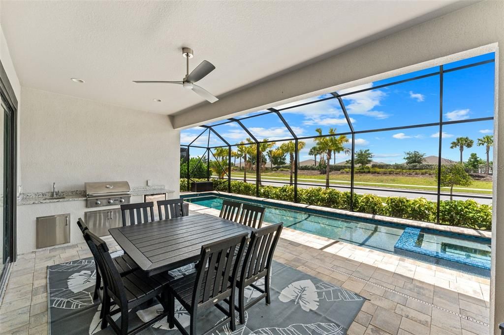 Dining room, Glass Ceilings, Interior, Pool, Sun Room