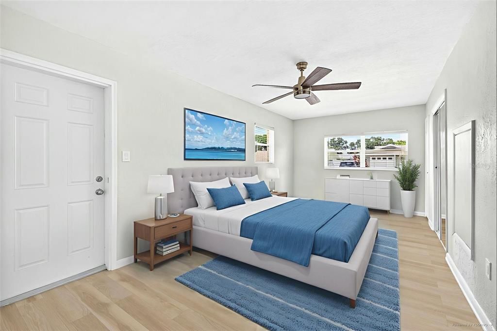 Bedroom, Interior, Wood Texture Flooring