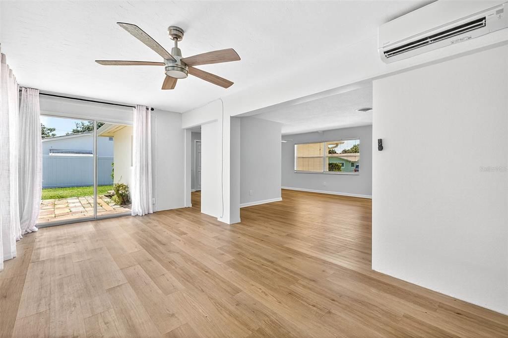 Empty room, Interior, Wood Texture Flooring